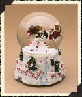 Santa Bear with Jingle, Jangle & Joe...Northpole Pastimes Water Globe